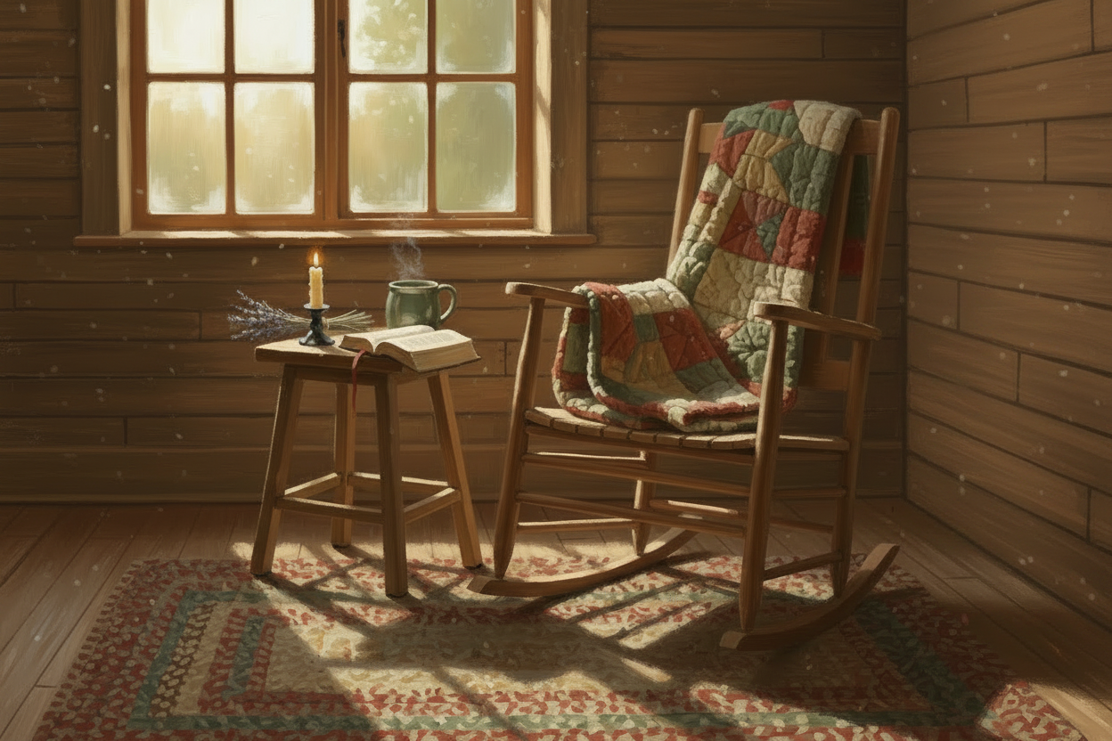 The Sitting Room — Warm Rustic Cottage Banner