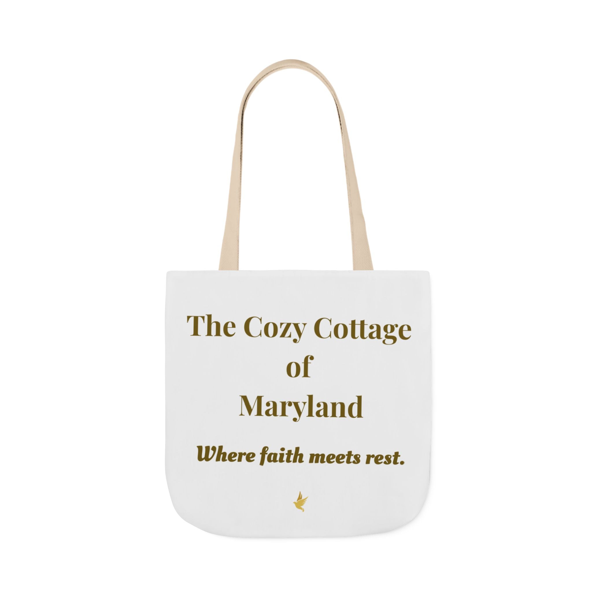 Faith-Inspired Canvas Tote Bag — "If It Disturbs My Peace, I Pause" — Christian Gift