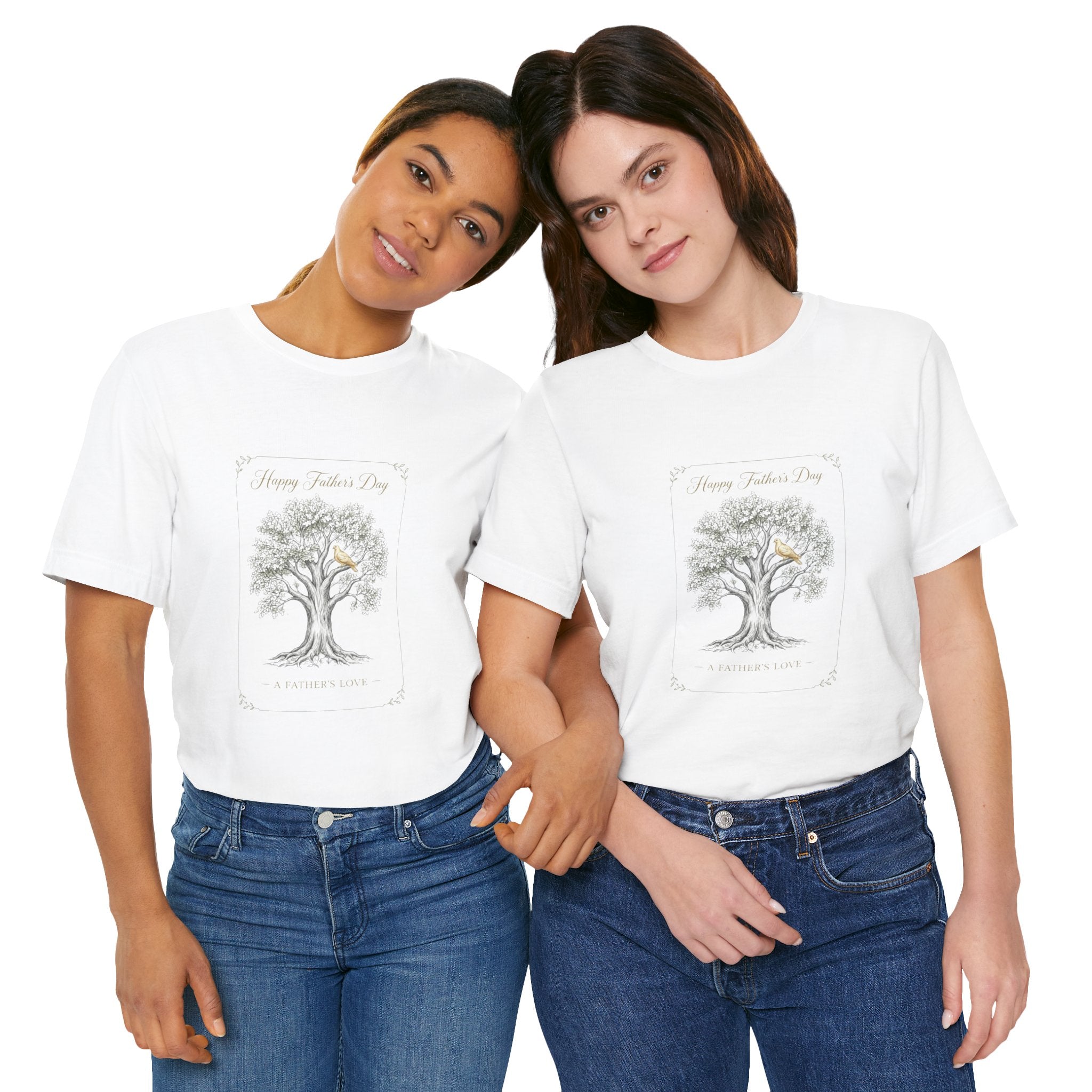 Father's Day Tree Tee - "Happy Father's Day" A Father's Love T-Shirt