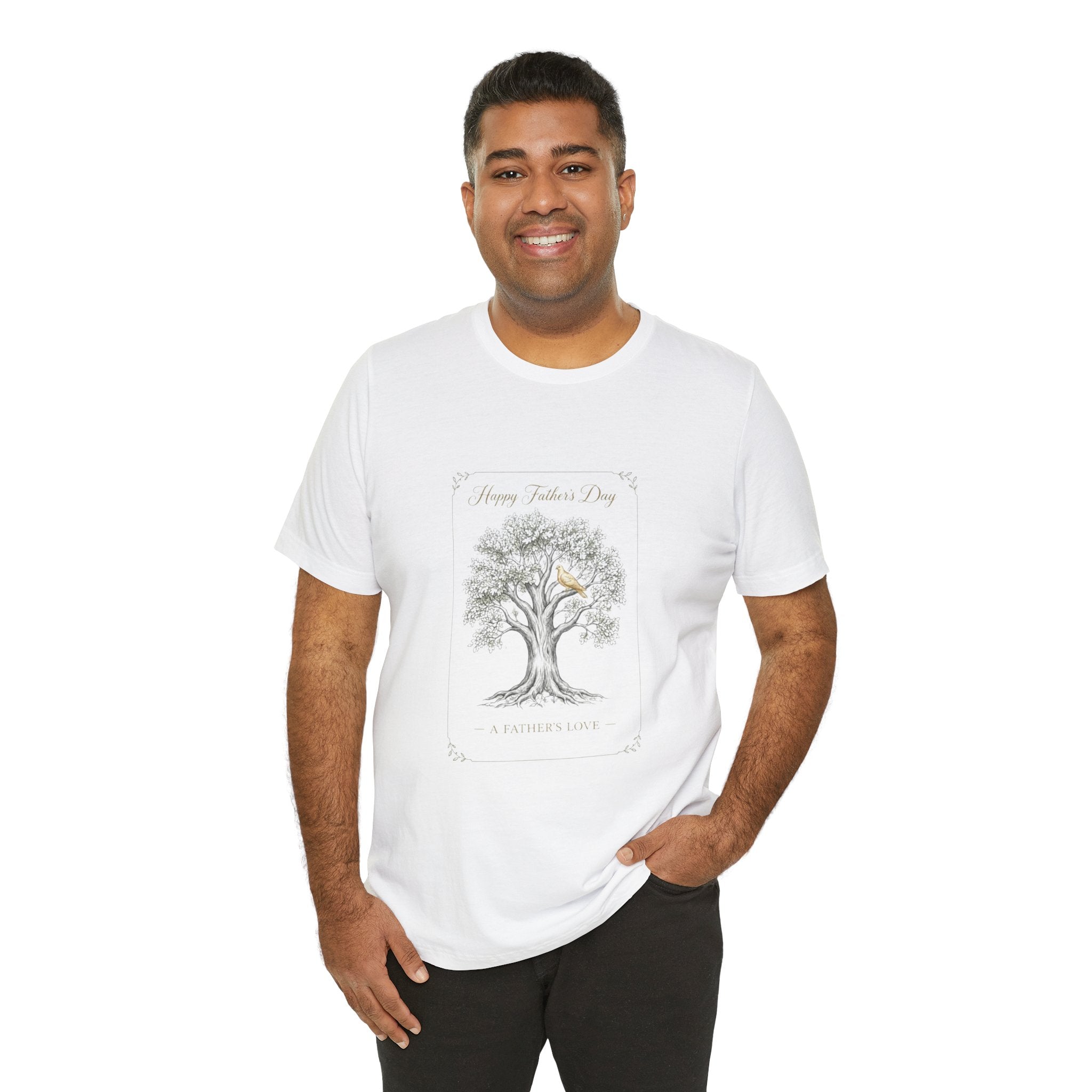 Father's Day Tree Tee - "Happy Father's Day" A Father's Love T-Shirt