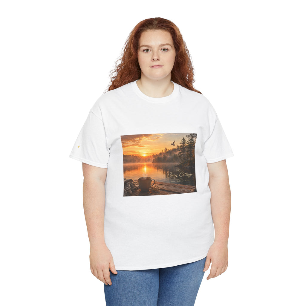 T-Shirt — 'If it disturbs my peace, I pause' Lakeside Relaxation Tee