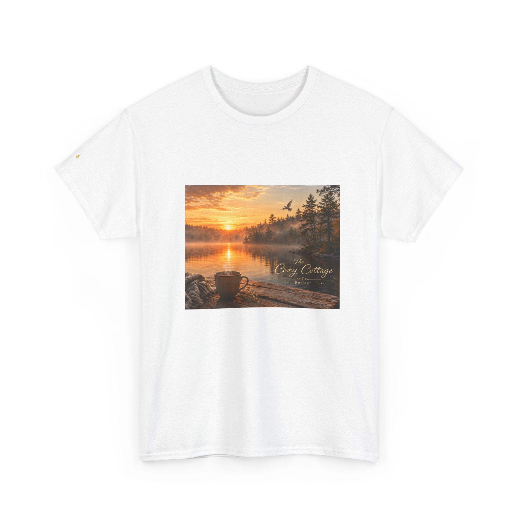 T-Shirt — 'If it disturbs my peace, I pause' Lakeside Relaxation Tee