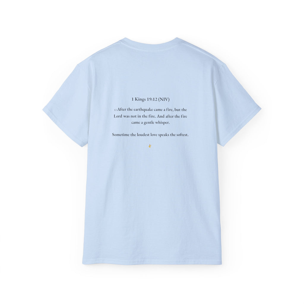 Still Small Voice Tee — Faith-Filled Moments Collection