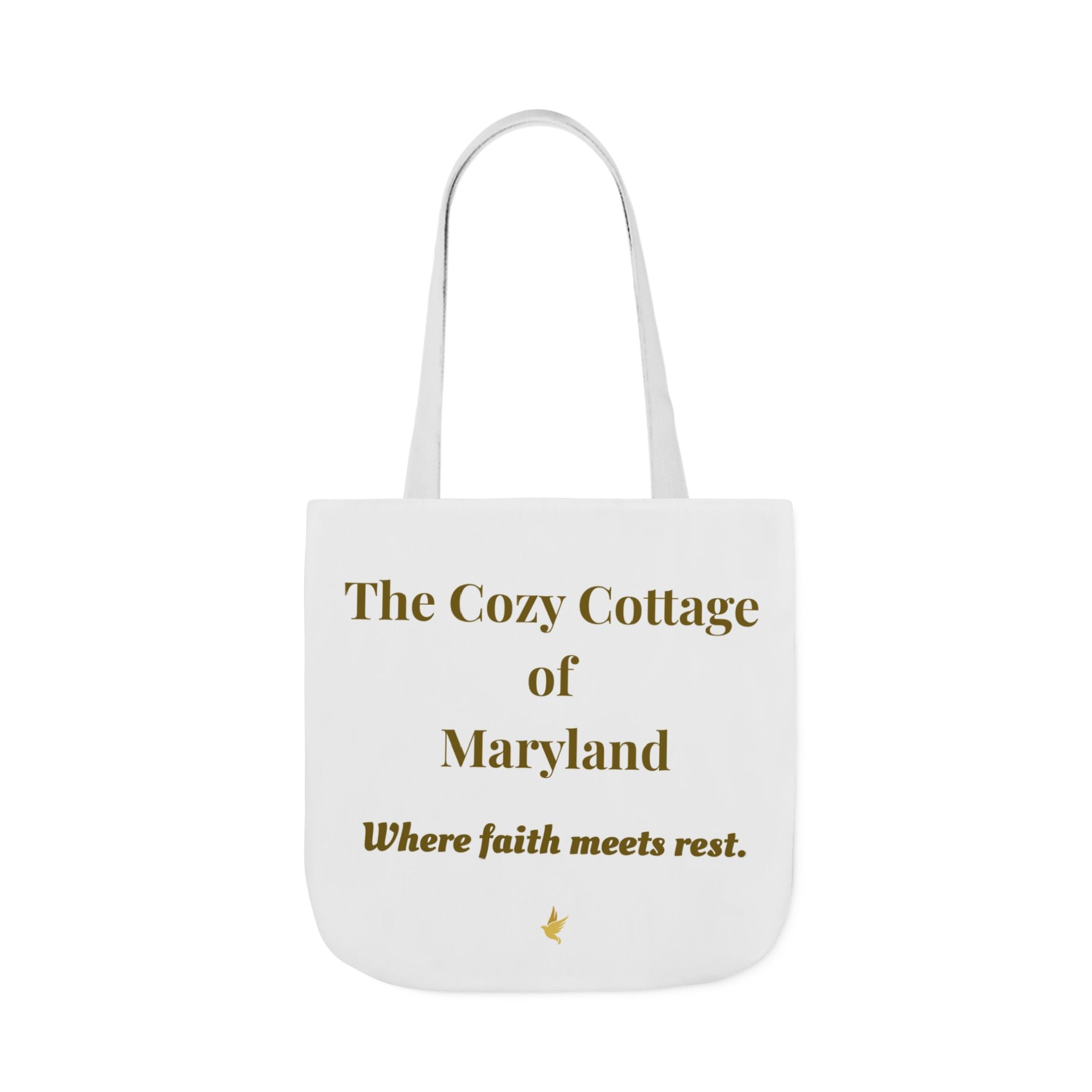 Faith-Inspired Canvas Tote Bag — "If It Disturbs My Peace, I Pause" — Christian Gift