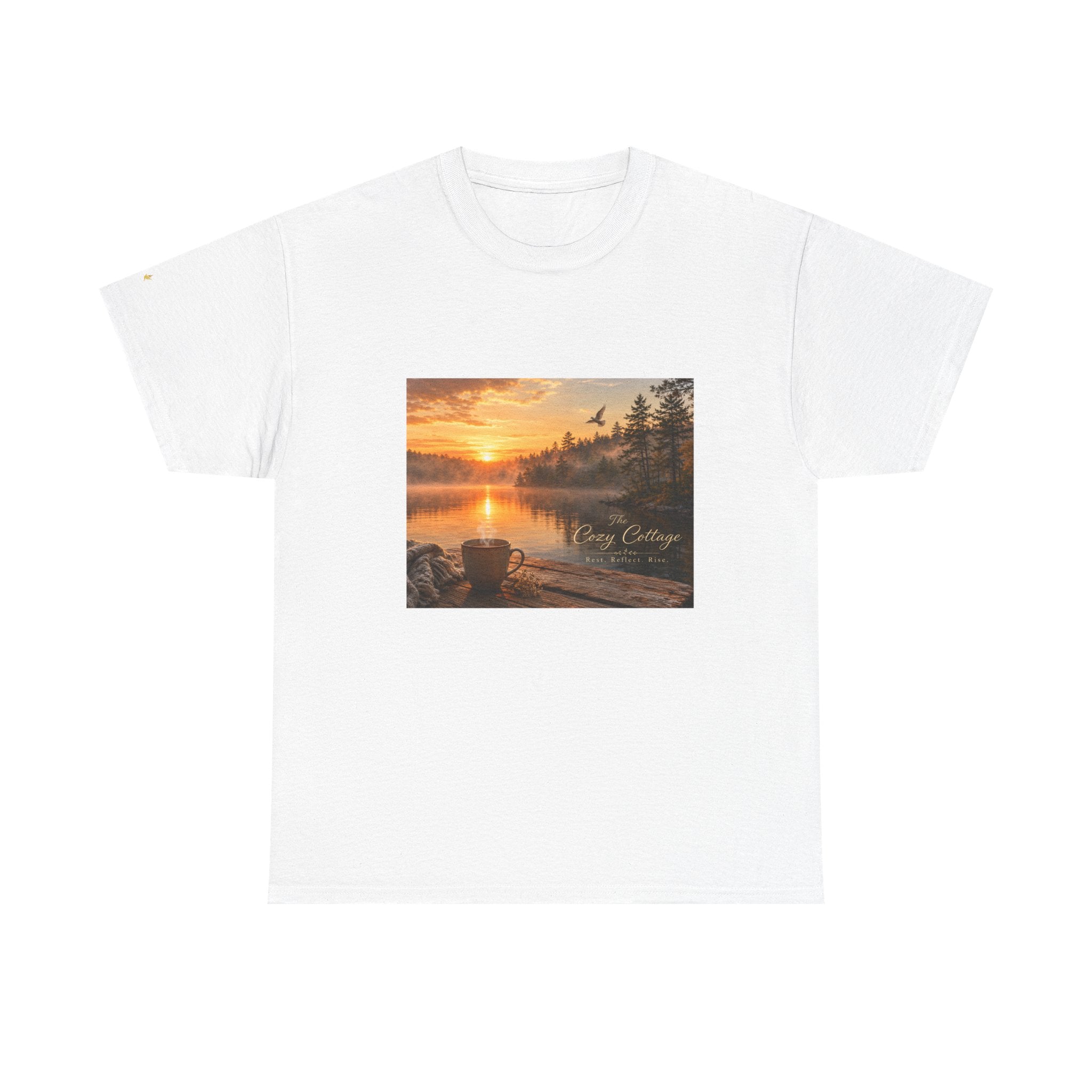 T-Shirt — 'If it disturbs my peace, I pause' Lakeside Relaxation Tee