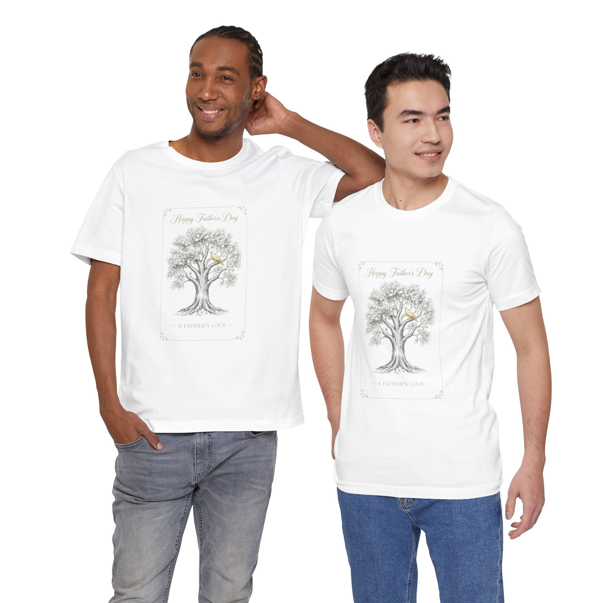 Father's Day Tree Tee - "Happy Father's Day" A Father's Love T-Shirt