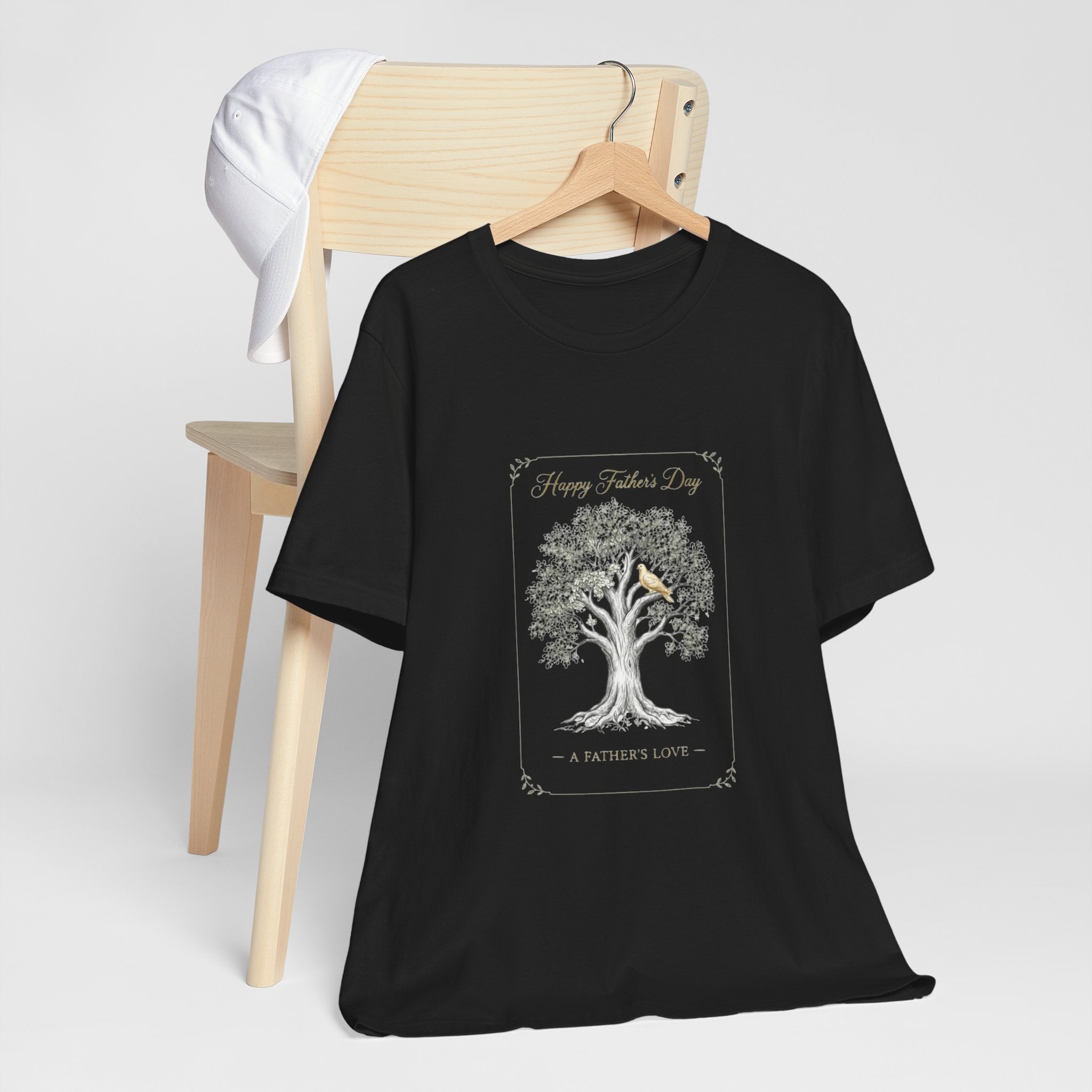 Father's Day Tree Tee - "Happy Father's Day" A Father's Love T-Shirt