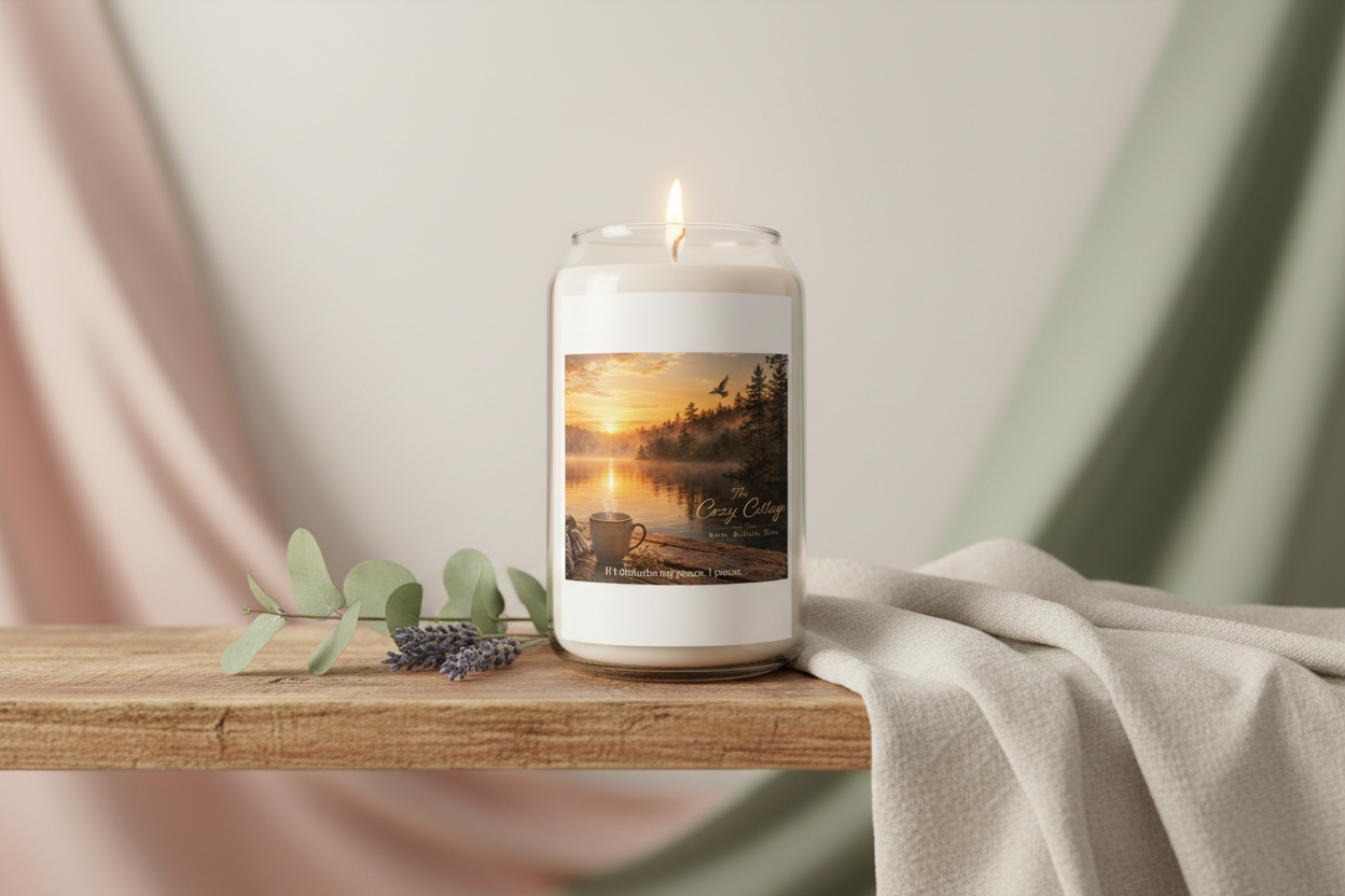 If it disturbs my peace candle - cozy lifestyle